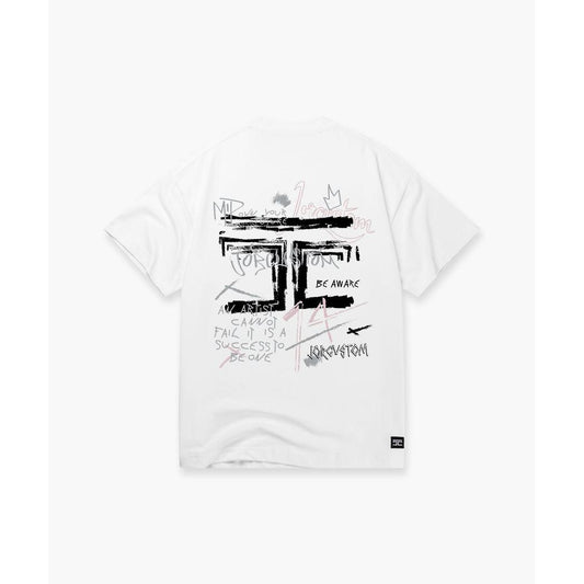 Artist Summer Set Loose Fit T-Shirt White-AshPink
