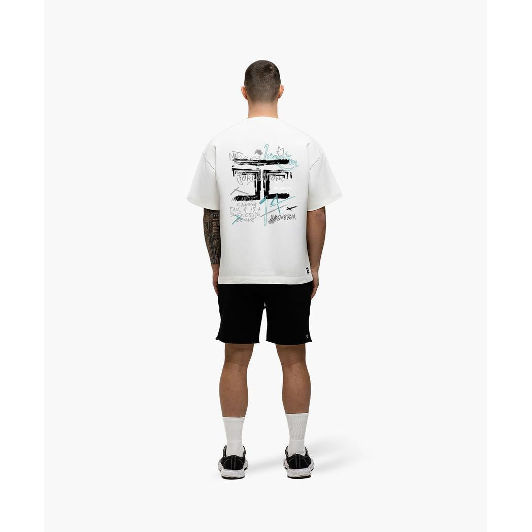 Artist Summer Set Loose Fit T-Shirt White-Black-JORCUSTOM-Mansion Clothing