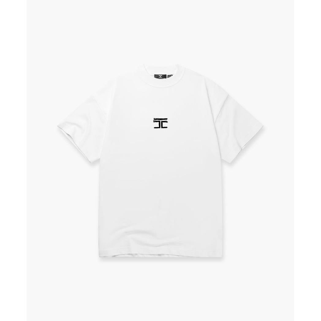 Artist Summer Set Loose Fit T-ShirtWhite-Teal-JORCUSTOM-Mansion Clothing