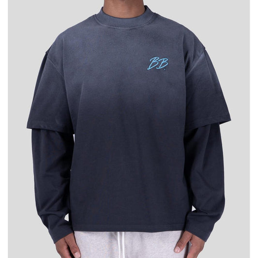 BRIXTON DOUBLE LAYER GREY / AQUA