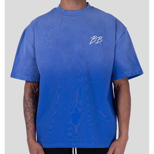 BRIXTON TEE COBALT/WHITE