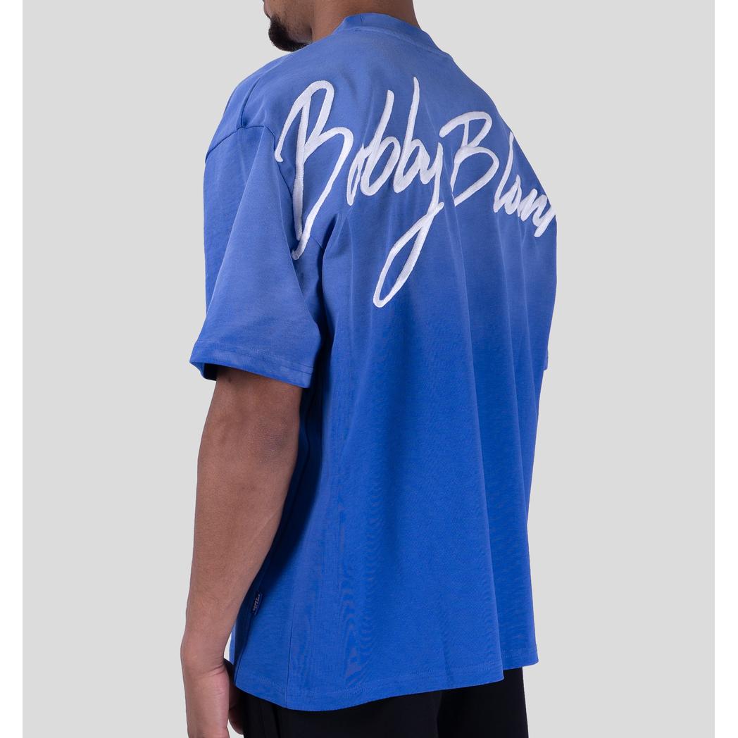 BRIXTON TEE COBALT/WHITE-Bobby Blanks-Mansion Clothing