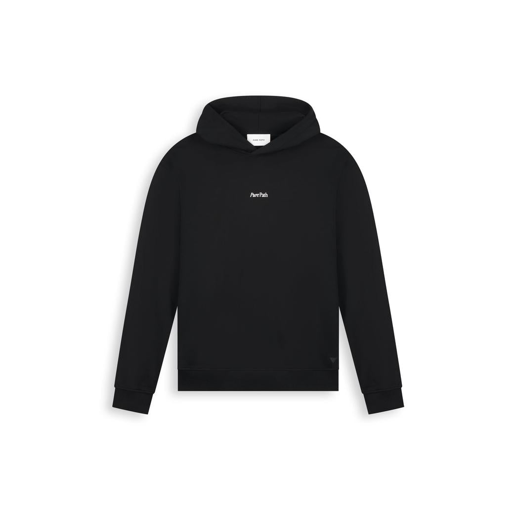 Bold Emblem Hoodie Black
