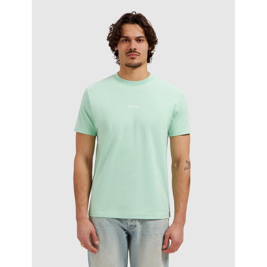 Bold Emblem T-shirt Mint-Pure Path-Mansion Clothing