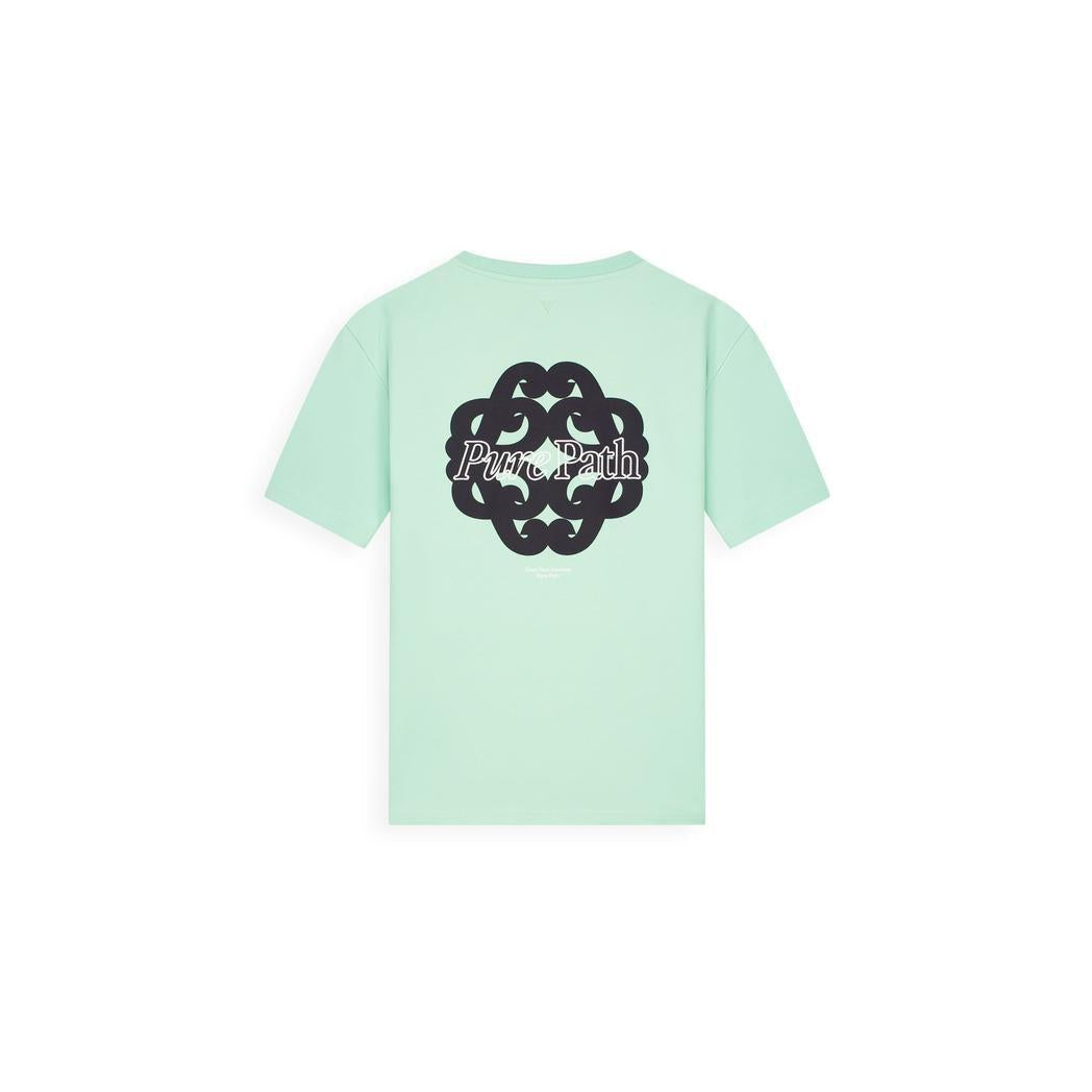 Bold Emblem T-shirt Mint-Pure Path-Mansion Clothing