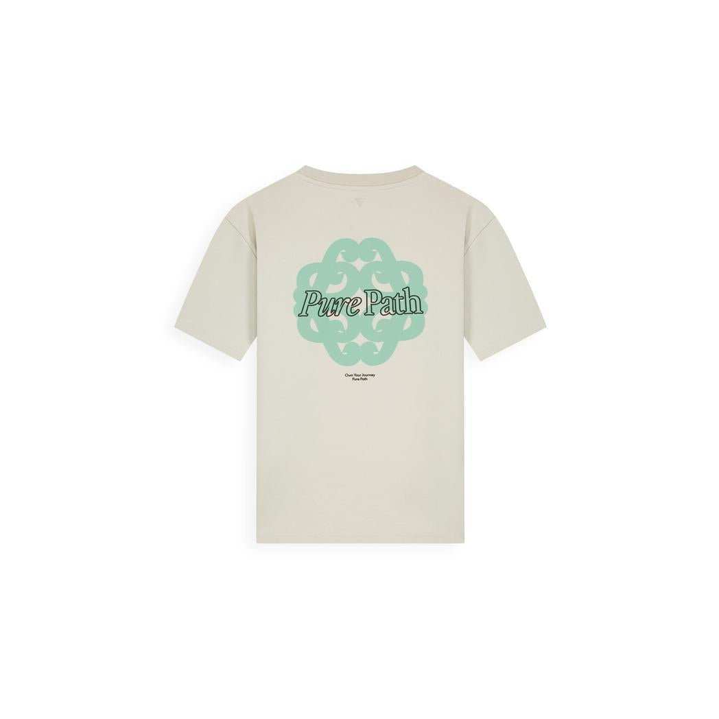Bold Emblem T-shirt Sand-Pure Path-Mansion Clothing