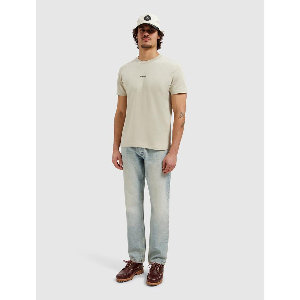 Bold Emblem T-shirt Sand-Pure Path-Mansion Clothing