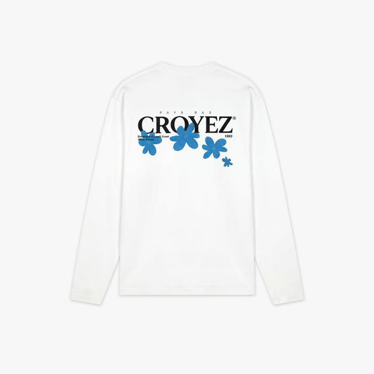 Botanique Longsleeve White/Tiffany Blue-Croyez-Mansion Clothing
