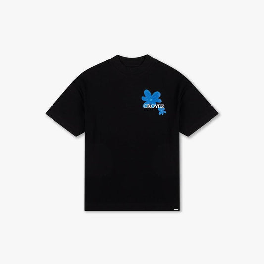 Botanique T-Shirt Black/Cobalt