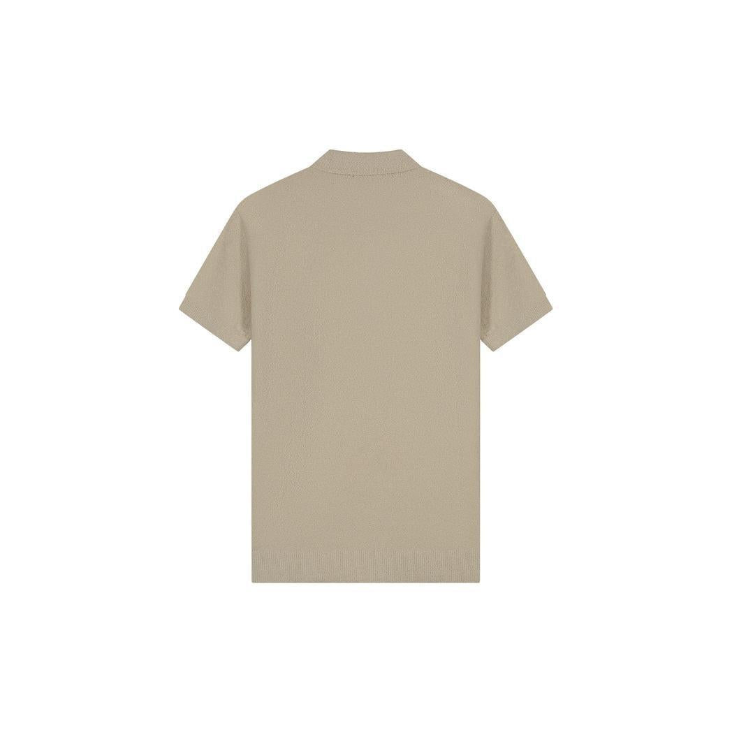 Bouclé Polo Light Taupe-Malelions-Mansion Clothing