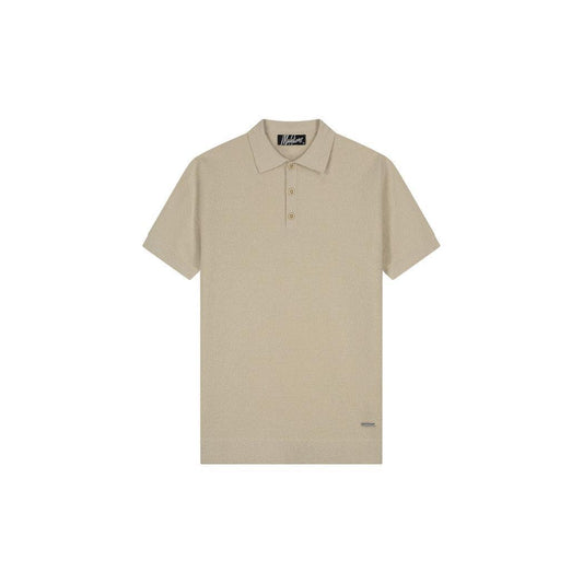 Bouclé Polo Light Taupe-Malelions-Mansion Clothing