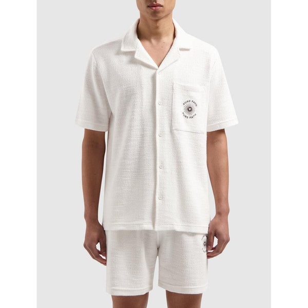 Bouclé Shortsleeve Shirt - Off White