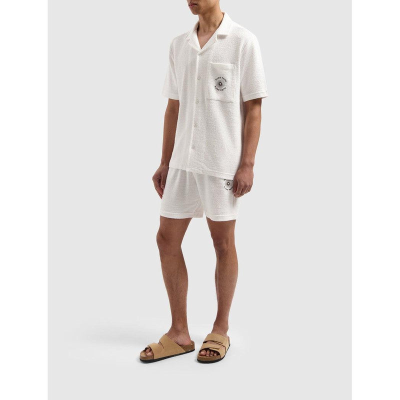 Bouclé Sweat Shorts - Off White-Pure Path-Mansion Clothing