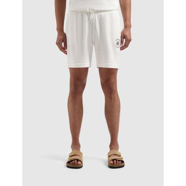 Bouclé Sweat Shorts - Off White-Pure Path-Mansion Clothing