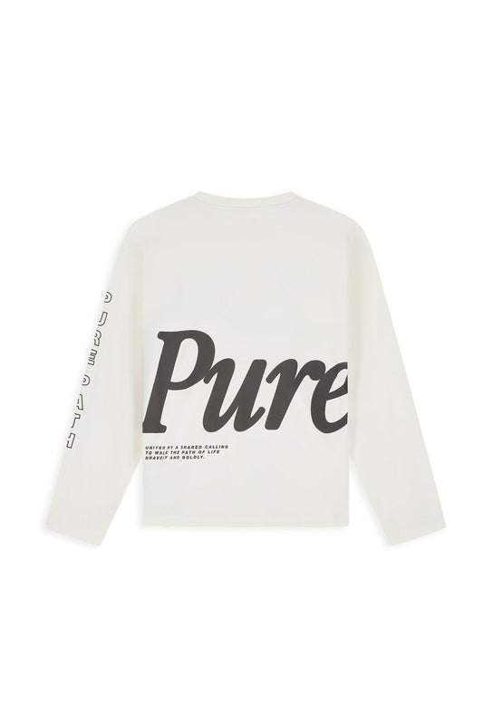 Boxy fit longsleeve Ecru