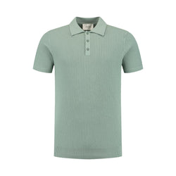 Braided Knitwear Polo Army Green-Pure Path-Mansion Clothing