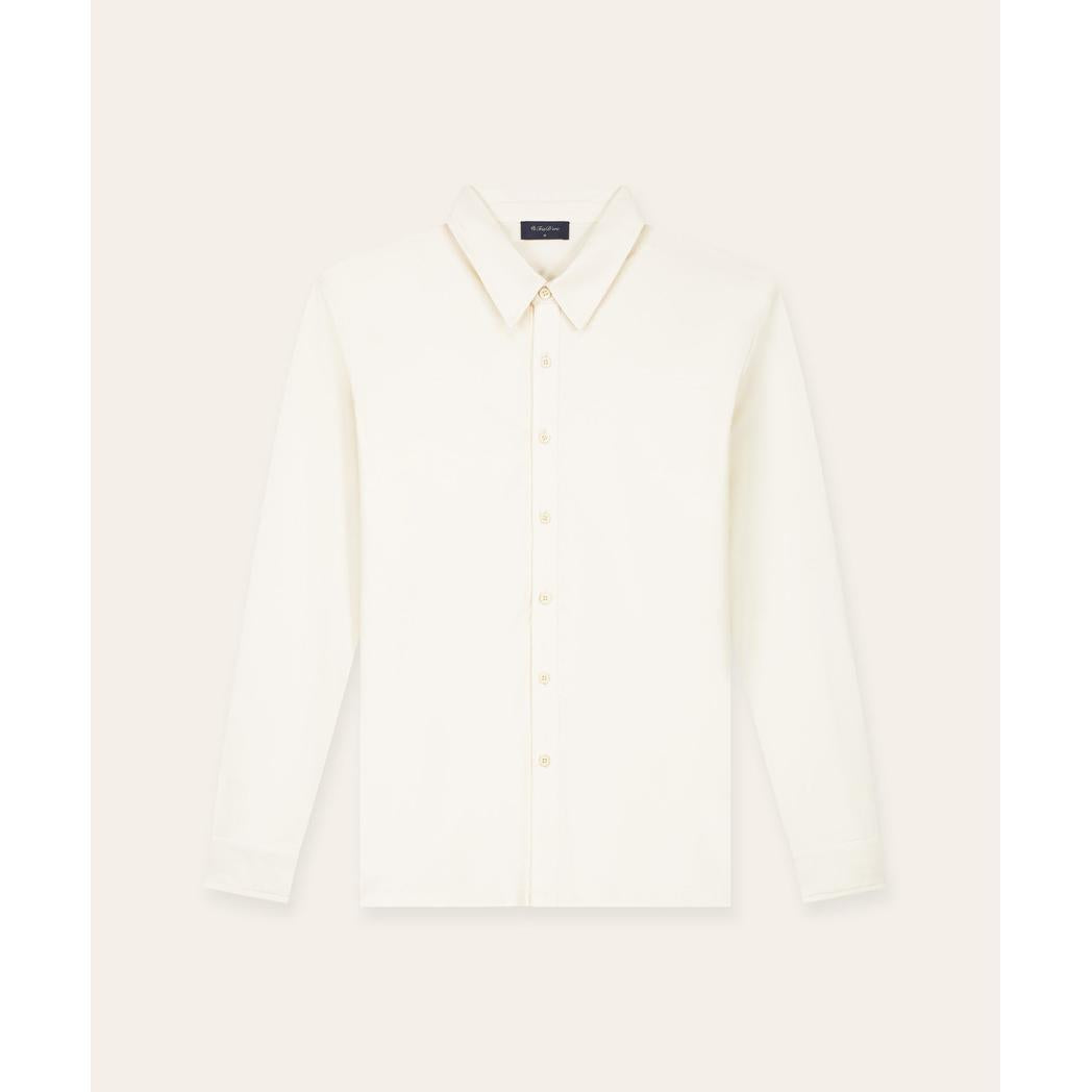 Buttoned Longsleeve Polo Off-White-Tria D'oro-Mansion Clothing