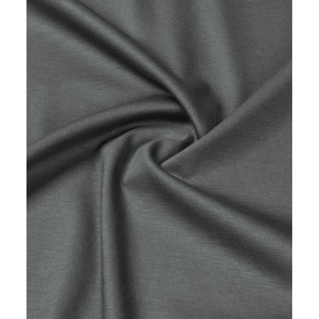 Buttoned Longsleeve Polo Slate Grey-Tria D'oro-Mansion Clothing