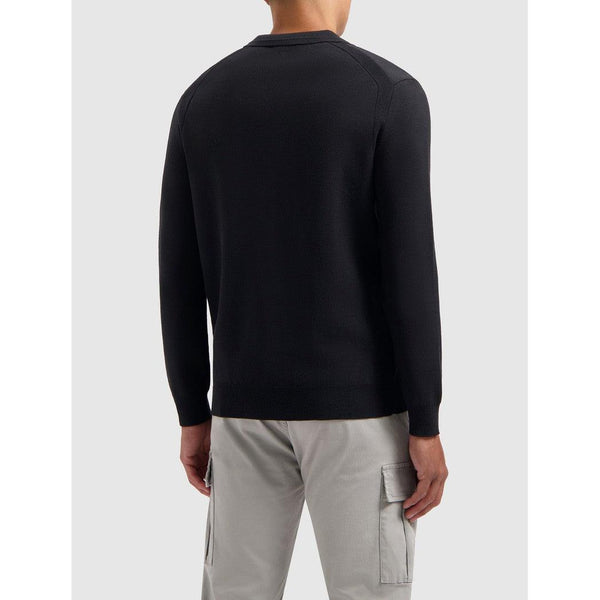 Buttonless Polo Knitwear Black