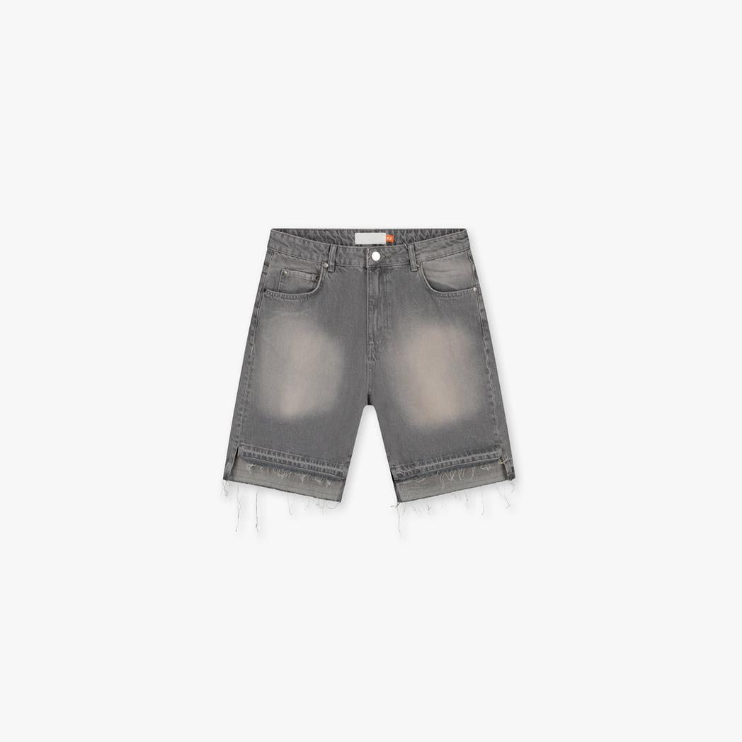 CD2 Stepped Hem Shorts Light Grey
