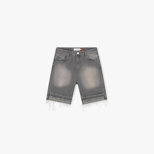 CD2 Stepped Hem Shorts Light Grey-Croyez-Mansion Clothing