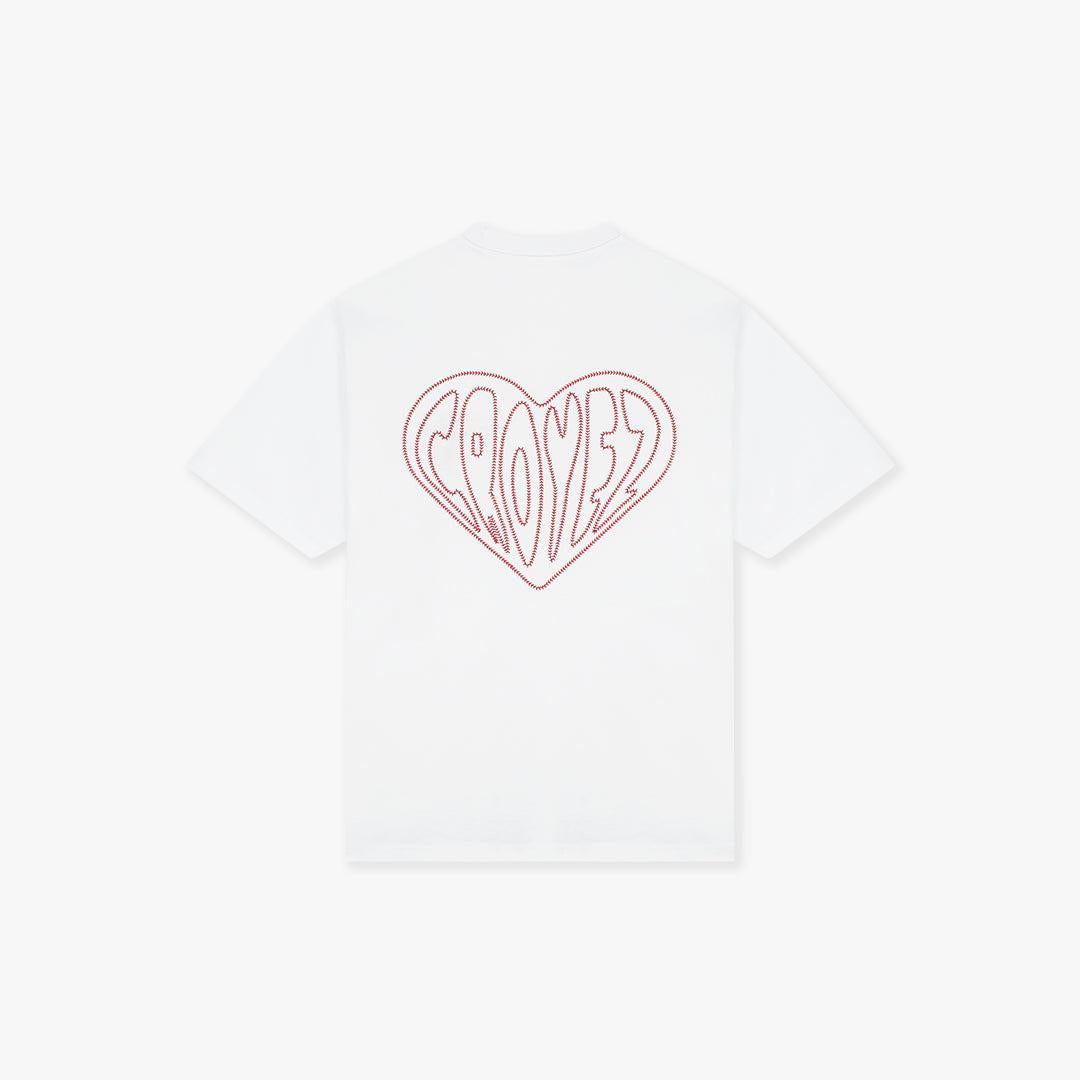 Croyez Stitched Heart T-Shirt White