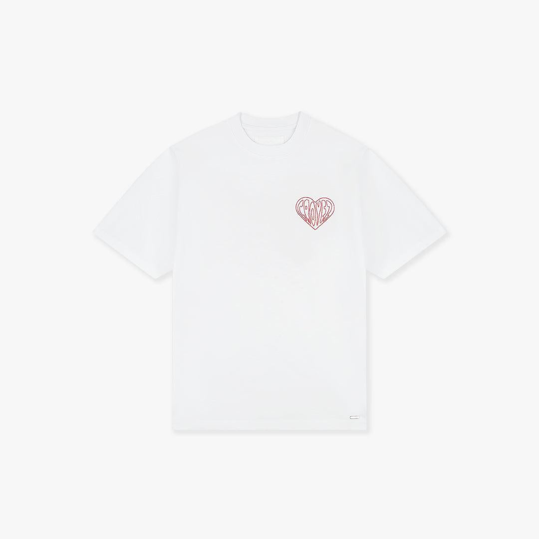 Croyez Stitched Heart T-Shirt White