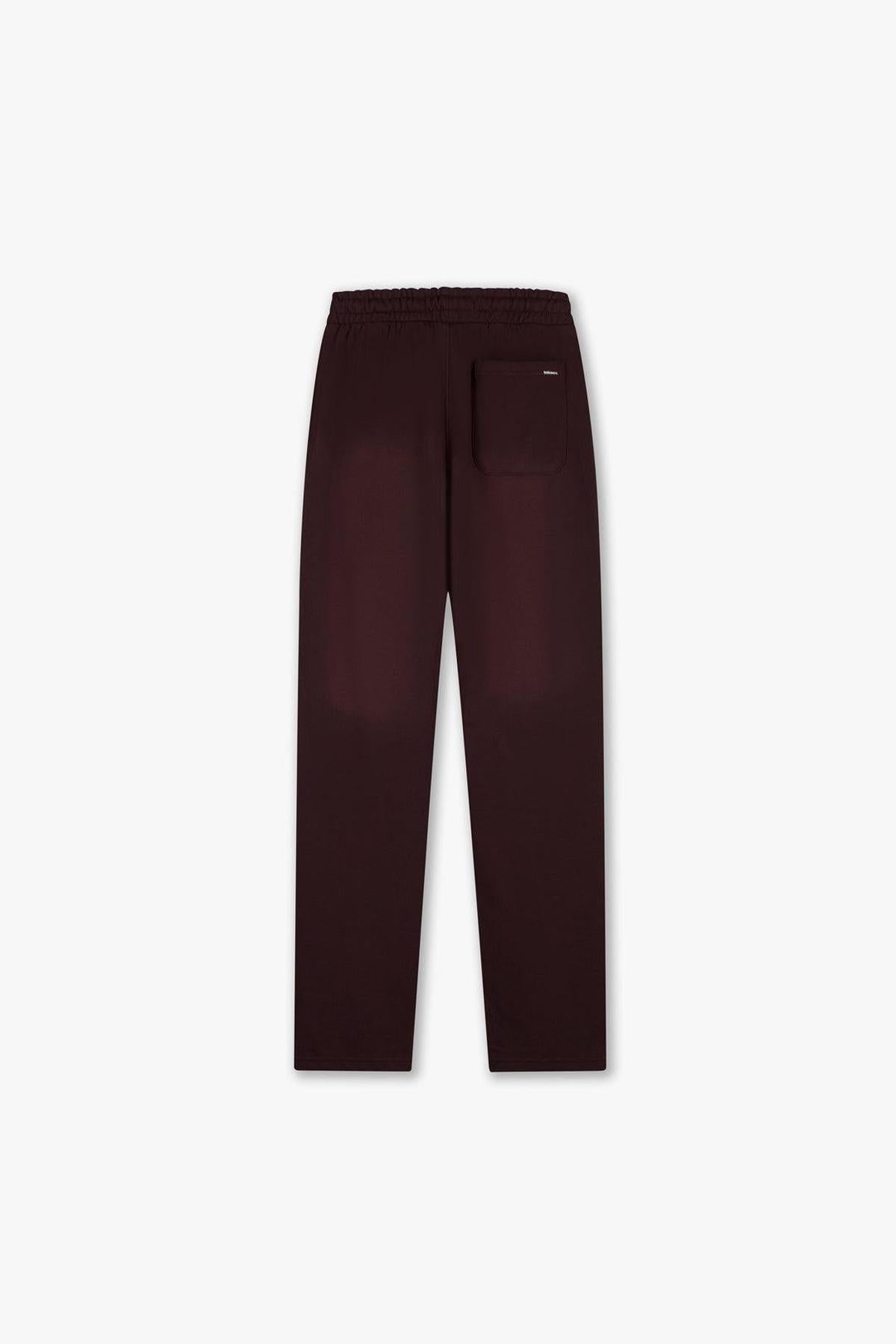 Studio Faded Straight Leg Sweatpants Raisin Red