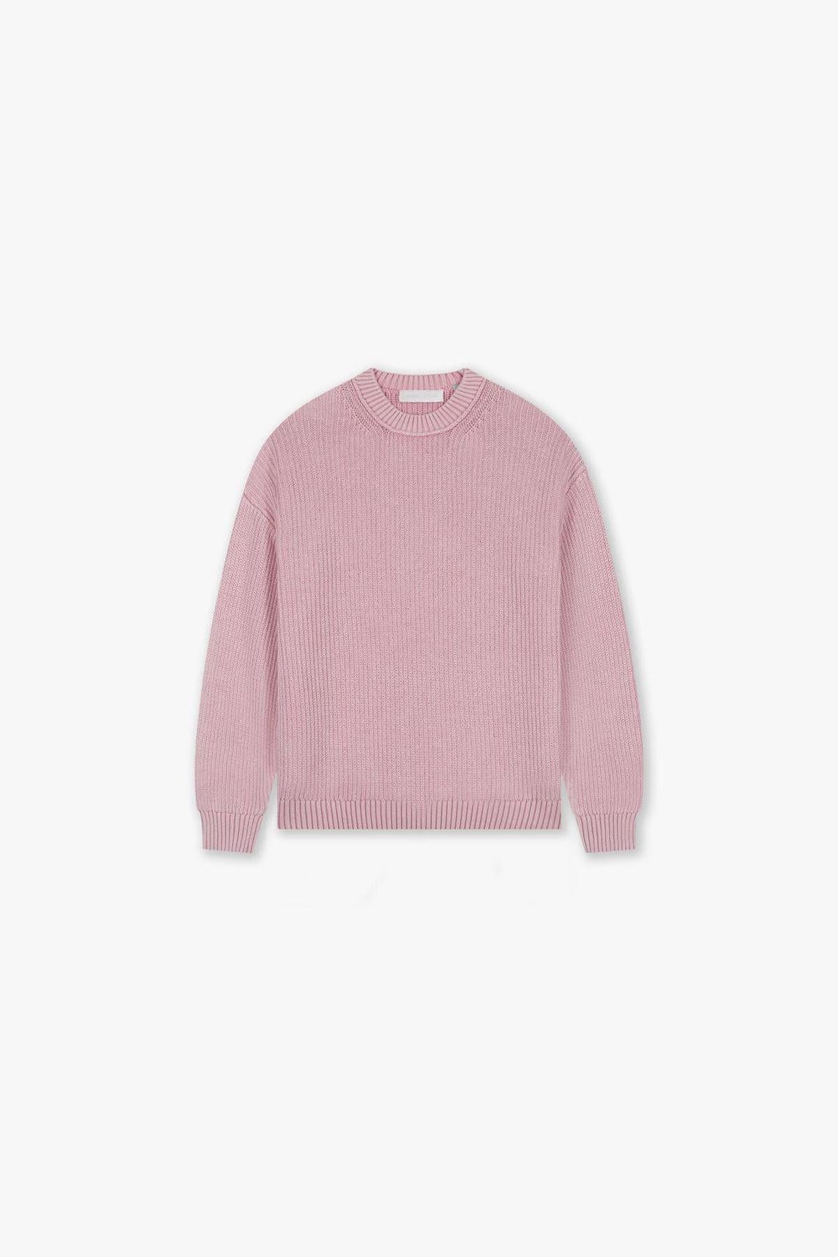 Ribbed Knit Sweater Pink