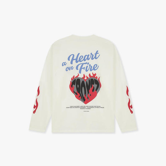 Croyez Heart On Fire Longsleeve Off-White