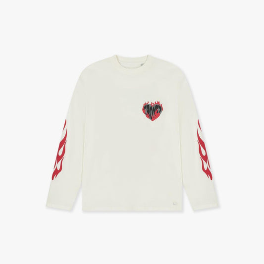 Croyez Heart On Fire Longsleeve Off-White