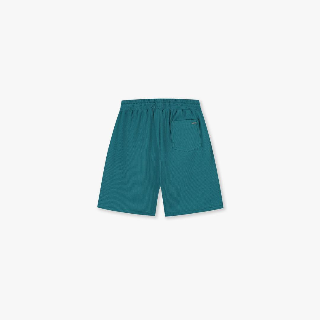 Plisse Shorts Dark Teal