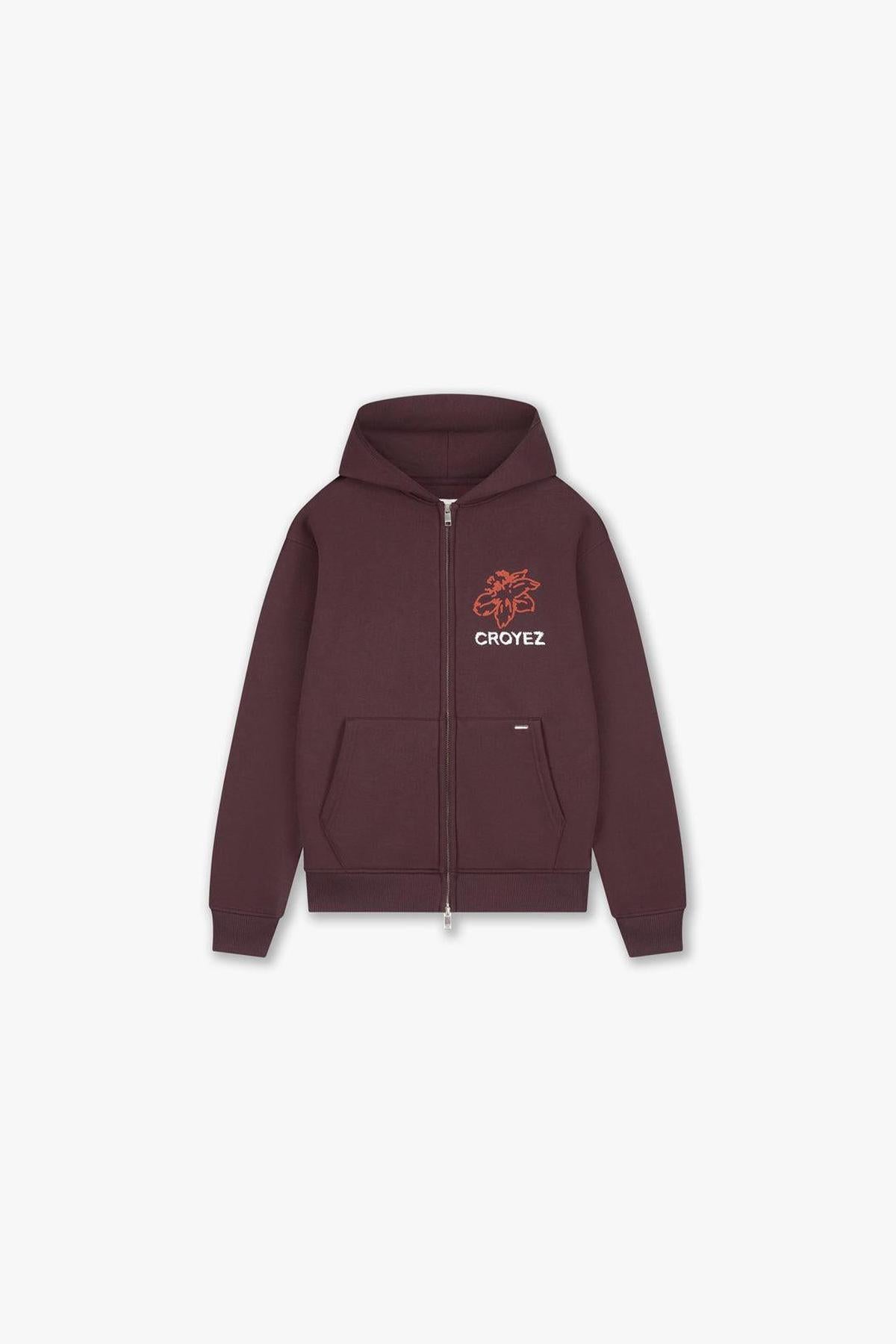 Gardener Zip Hoodie Raisin Red