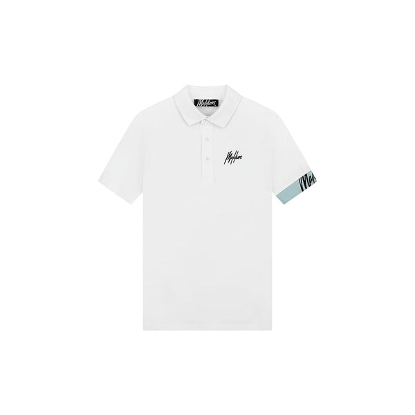 Captain Polo White/Light Blue-Malelions-Mansion Clothing