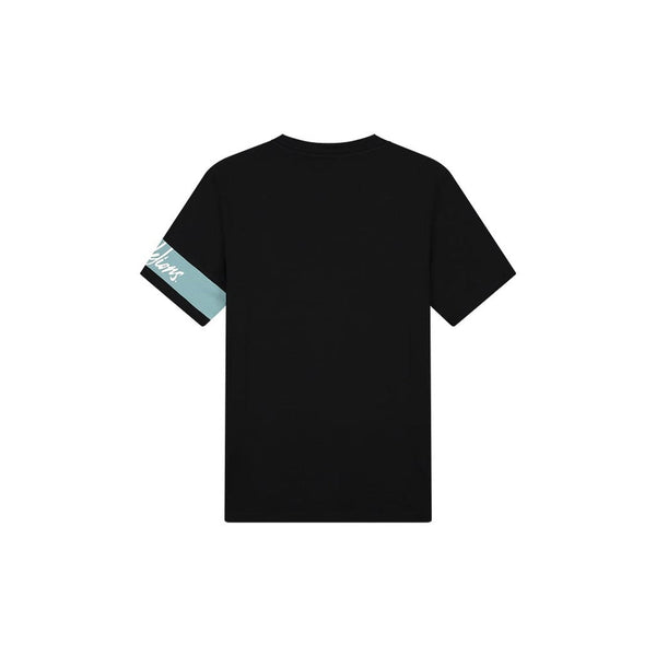 Captain T-shirt Black/Light Blue-Malelions-Mansion Clothing