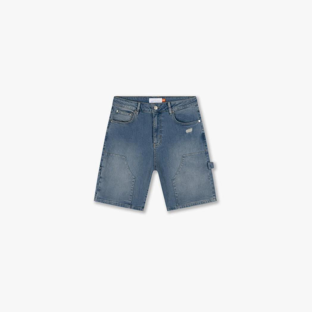 Carpenter Denim Shorts Light Blue