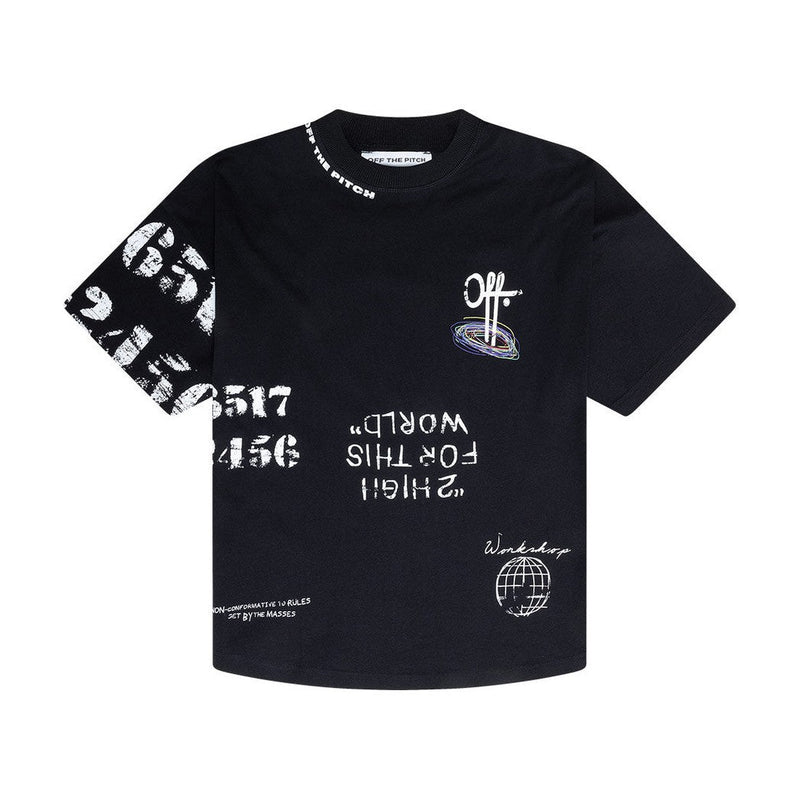 Chalk Oversized Tee-OFF THE PITCH-Mansion Clothing