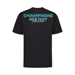 Champagne All Day Script T-shirt-Purewhite-Mansion Clothing