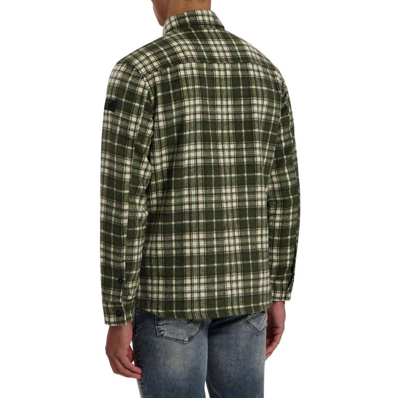 Checked Soft Overshirt-Purewhite-Mansion Clothing