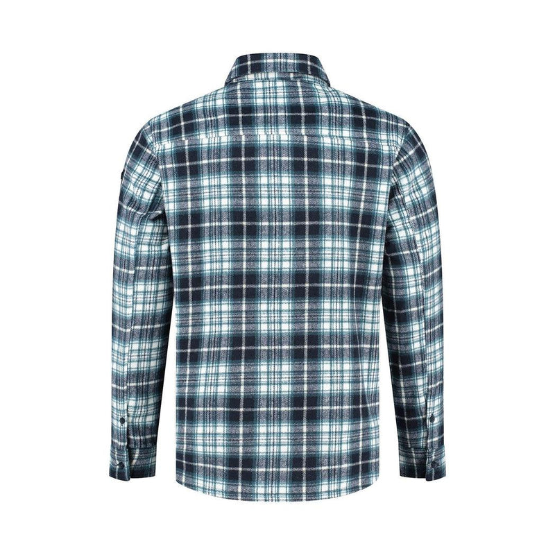 Checked Soft Overshirt-Purewhite-Mansion Clothing