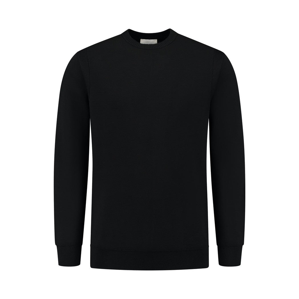 Crewneck Knitwear Black-Pure Path-Mansion Clothing