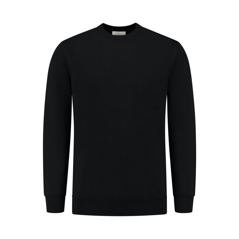 Crewneck Knitwear Black-Pure Path-Mansion Clothing