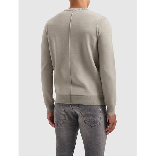 Crewneck Knitwear Taupe-Pure Path-Mansion Clothing