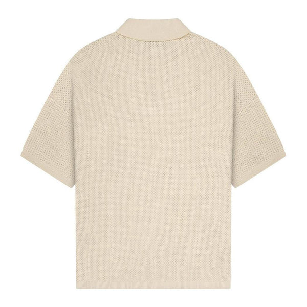 Crochet Boulevard Polo Off White-OFF THE PITCH-Mansion Clothing