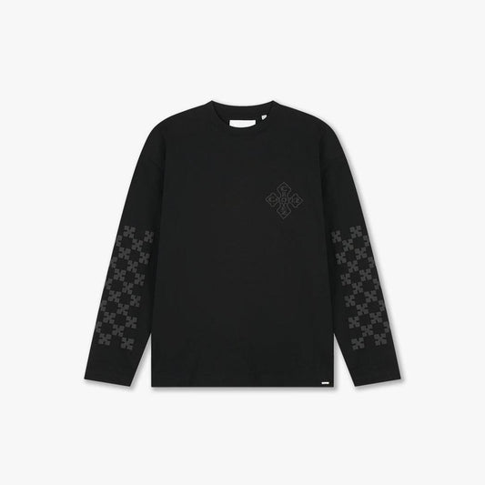 Croyez Cross Longsleeve Vintage Black-Croyez-Mansion Clothing