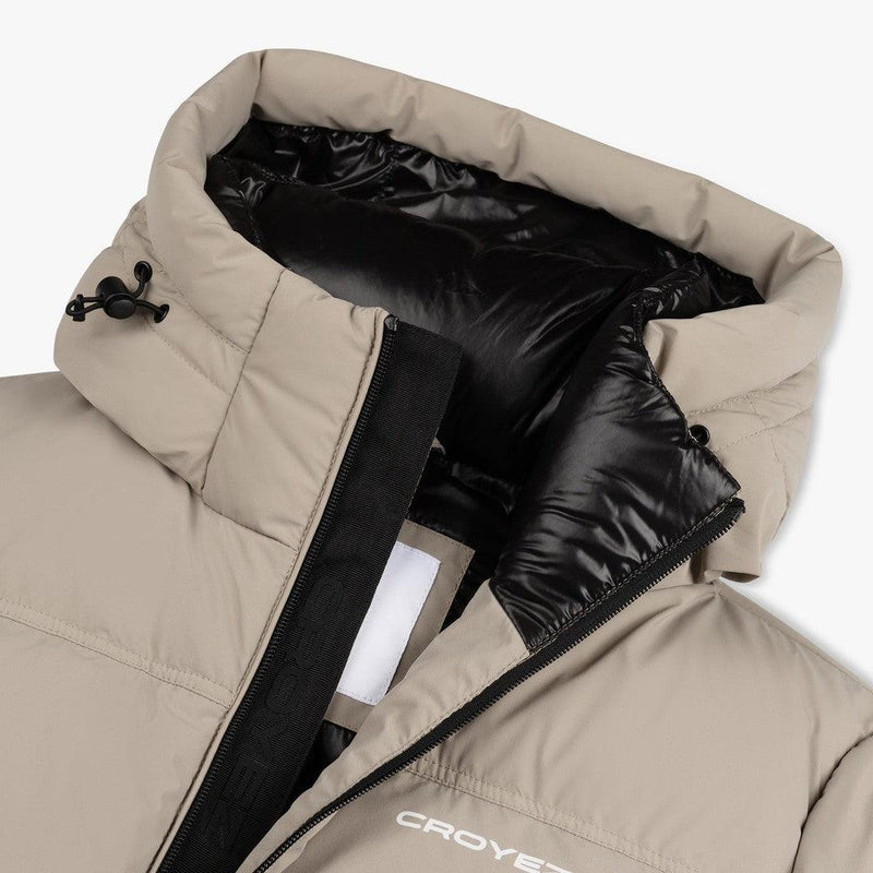 Croyez Down Puffer Jacket Cream-Croyez-Mansion Clothing