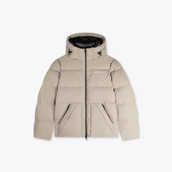 Croyez Down Puffer Jacket Cream-Croyez-Mansion Clothing
