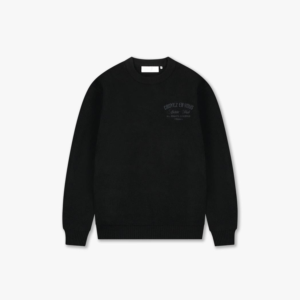 Croyez 'En Vous' Knit Sweater Black