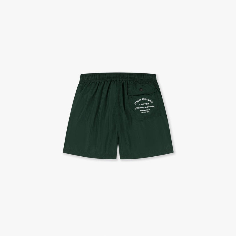 Croyez Enthusiast Club Swim Shorts Dark Green