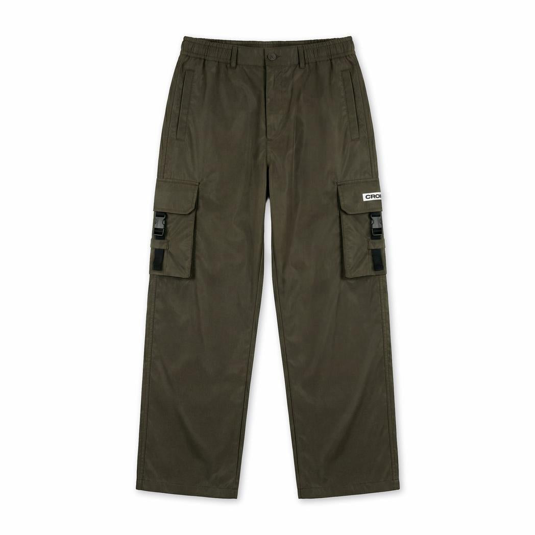 Croyez Etiquette Nylon Pants Dusty Olive-Croyez-Mansion Clothing